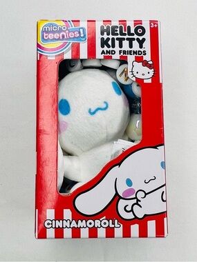 Hello Kitty Cinnamoroll Plush keychain- White with Blue keychain